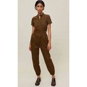 BDG Jumpsuit Womens XS Brown Rachel Twill Coverall Flight Suit Utility